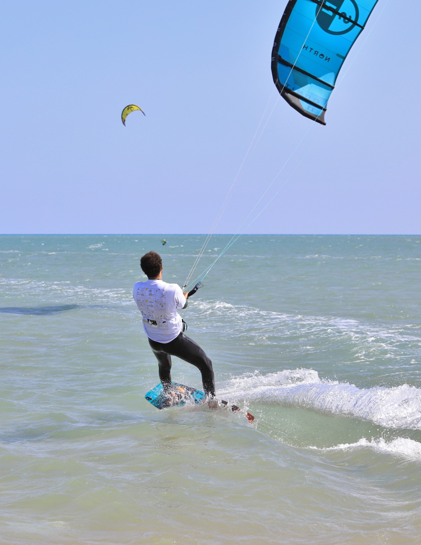 Instructor riding in the Red Sea